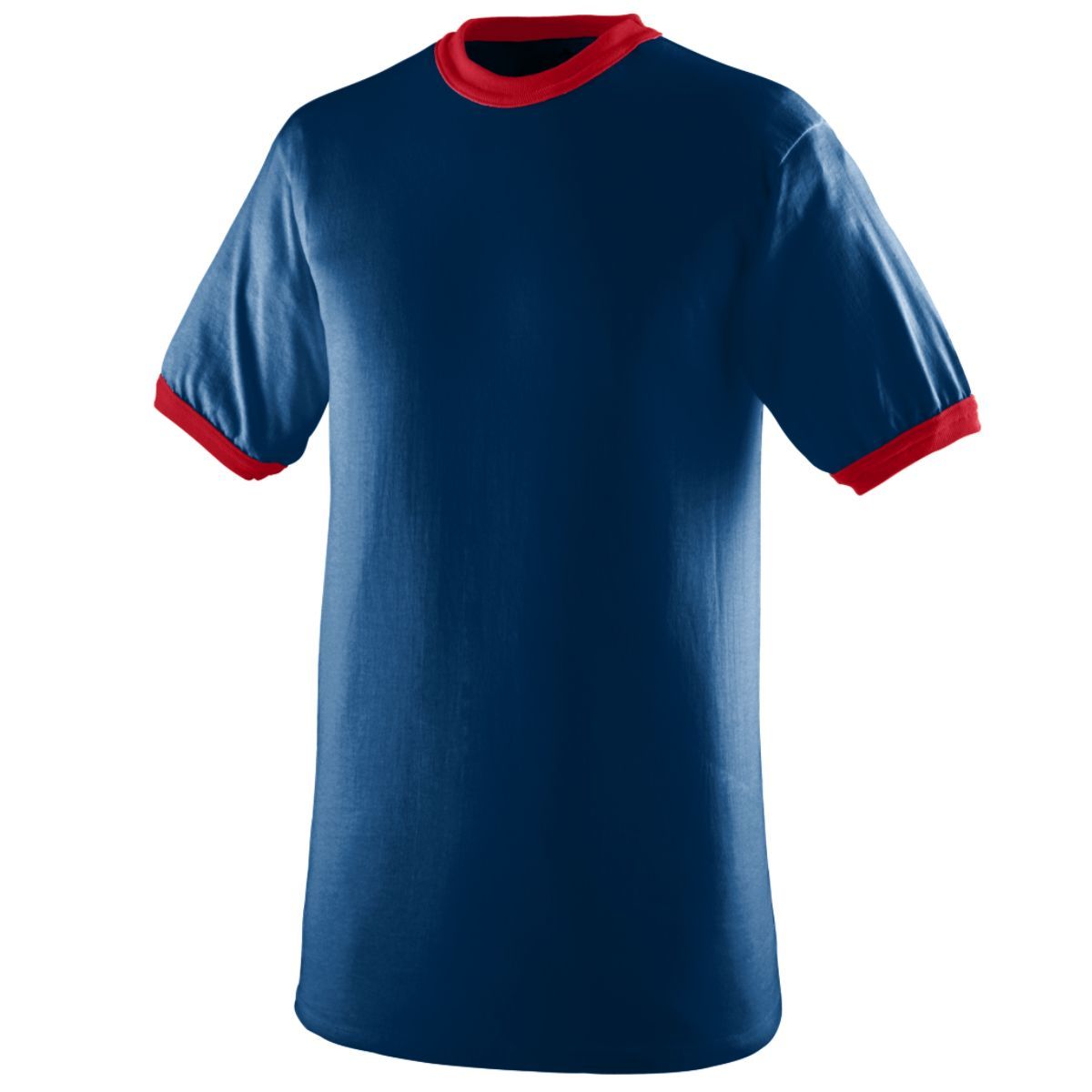 Augusta Sportswear Youth-Ringer T-Shirt in Navy/Red  -Part of the Youth, Youth-Tee-Shirt, T-Shirts, Augusta-Products, Soccer, Shirts, All-Sports-1 product lines at KanaleyCreations.com