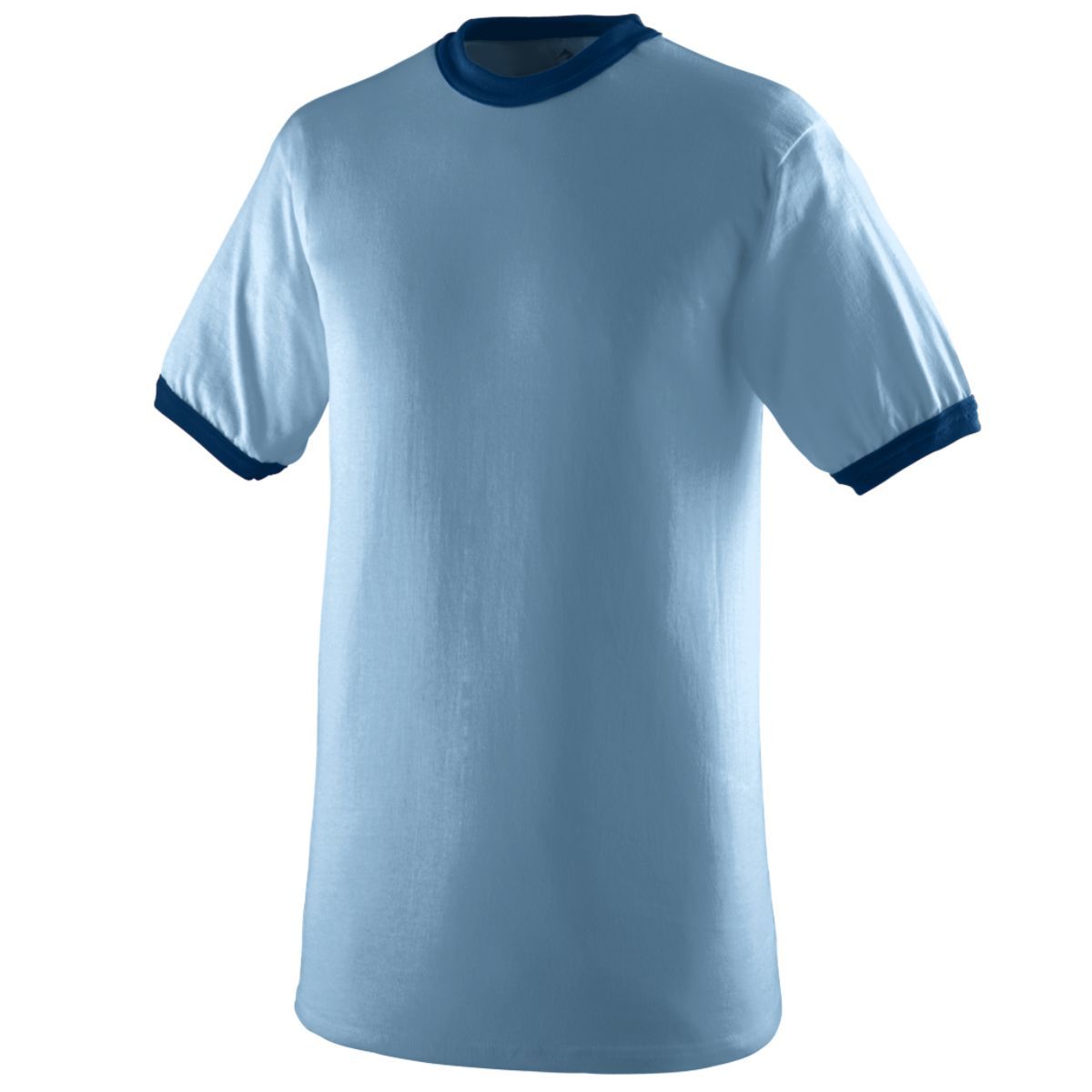 Augusta Sportswear Youth-Ringer T-Shirt in Light Blue/Navy  -Part of the Youth, Youth-Tee-Shirt, T-Shirts, Augusta-Products, Soccer, Shirts, All-Sports-1 product lines at KanaleyCreations.com