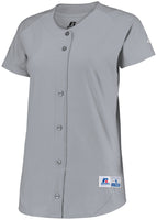 Russell Athletic Ladies Stretch Faux Button Jersey