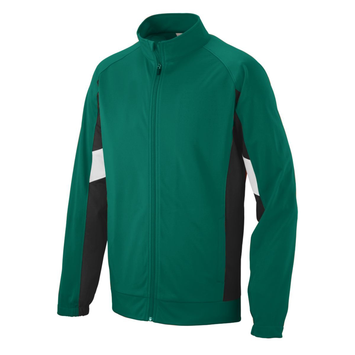 Augusta Sportswear Tour De Force Jacket in Dark Green/Black/White  -Part of the Adult, Adult-Jacket, Augusta-Products, Outerwear product lines at KanaleyCreations.com
