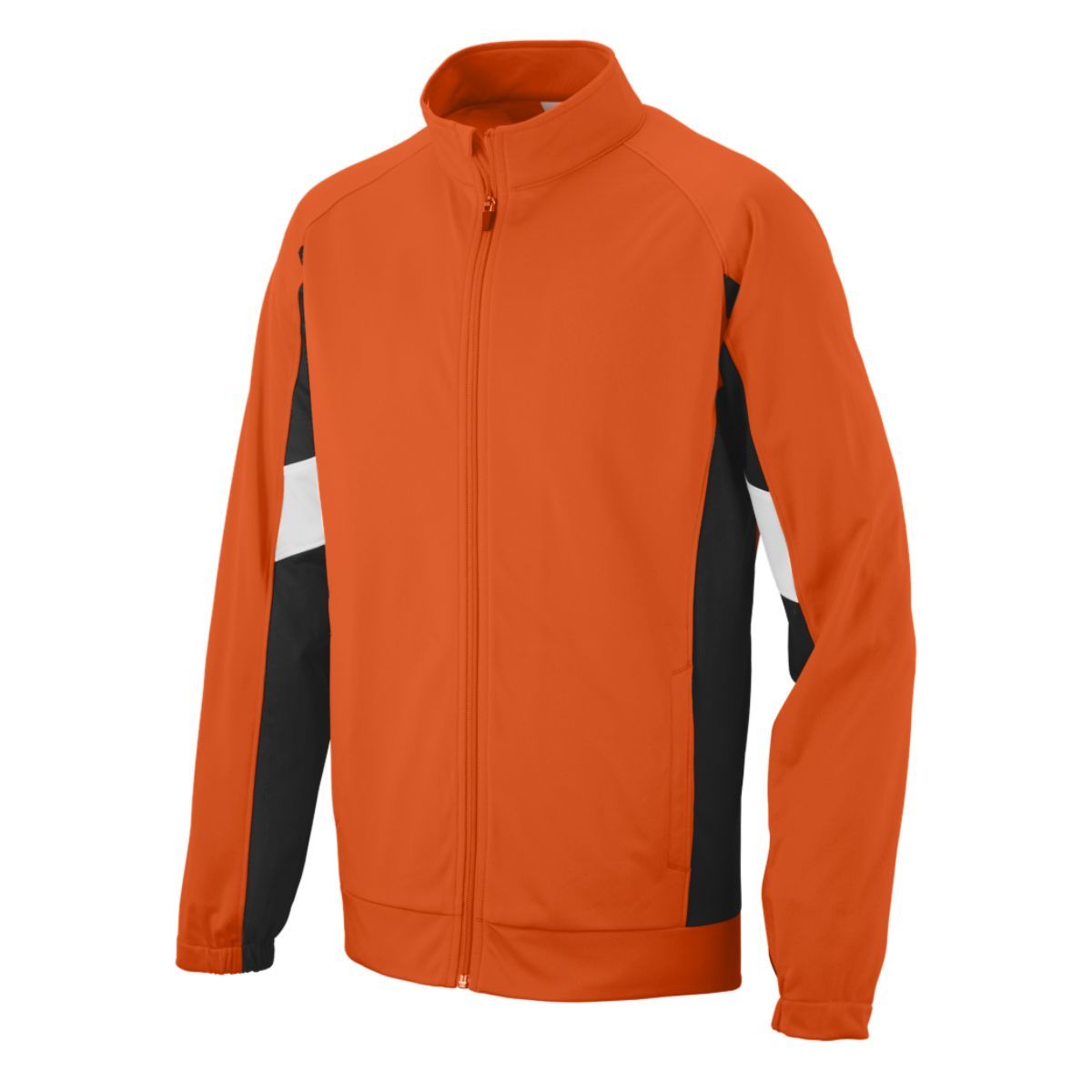 Augusta Sportswear Youth Tour De Force Jacket in Orange/Black/White  -Part of the Youth, Youth-Jacket, Augusta-Products, Outerwear product lines at KanaleyCreations.com