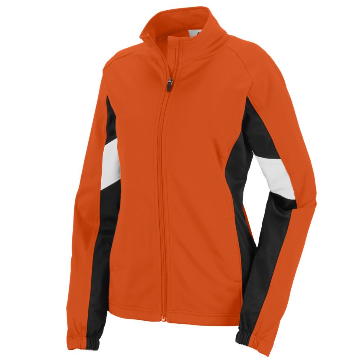 Augusta Sportswear Ladies Tour De Force Jacket in Orange/Black/White  -Part of the Ladies, Ladies-Jacket, Augusta-Products, Outerwear product lines at KanaleyCreations.com