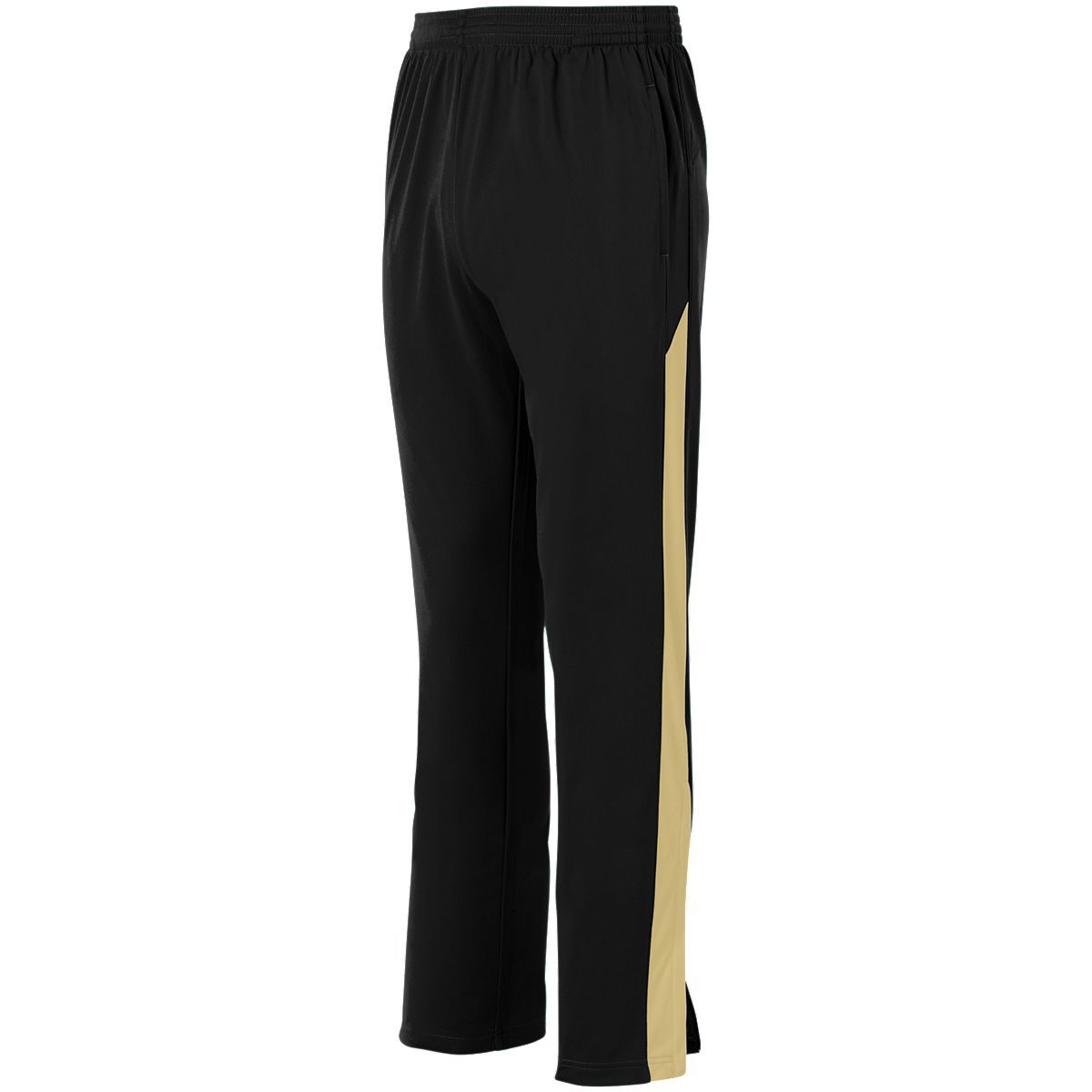 Augusta Sportswear Medalist Pant 2.0 in Black/Vegas Gold  -Part of the Adult, Adult-Pants, Pants, Augusta-Products product lines at KanaleyCreations.com