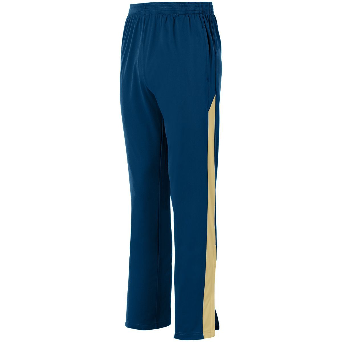 Augusta Sportswear Medalist Pant 2.0 in Navy/Vegas Gold  -Part of the Adult, Adult-Pants, Pants, Augusta-Products product lines at KanaleyCreations.com
