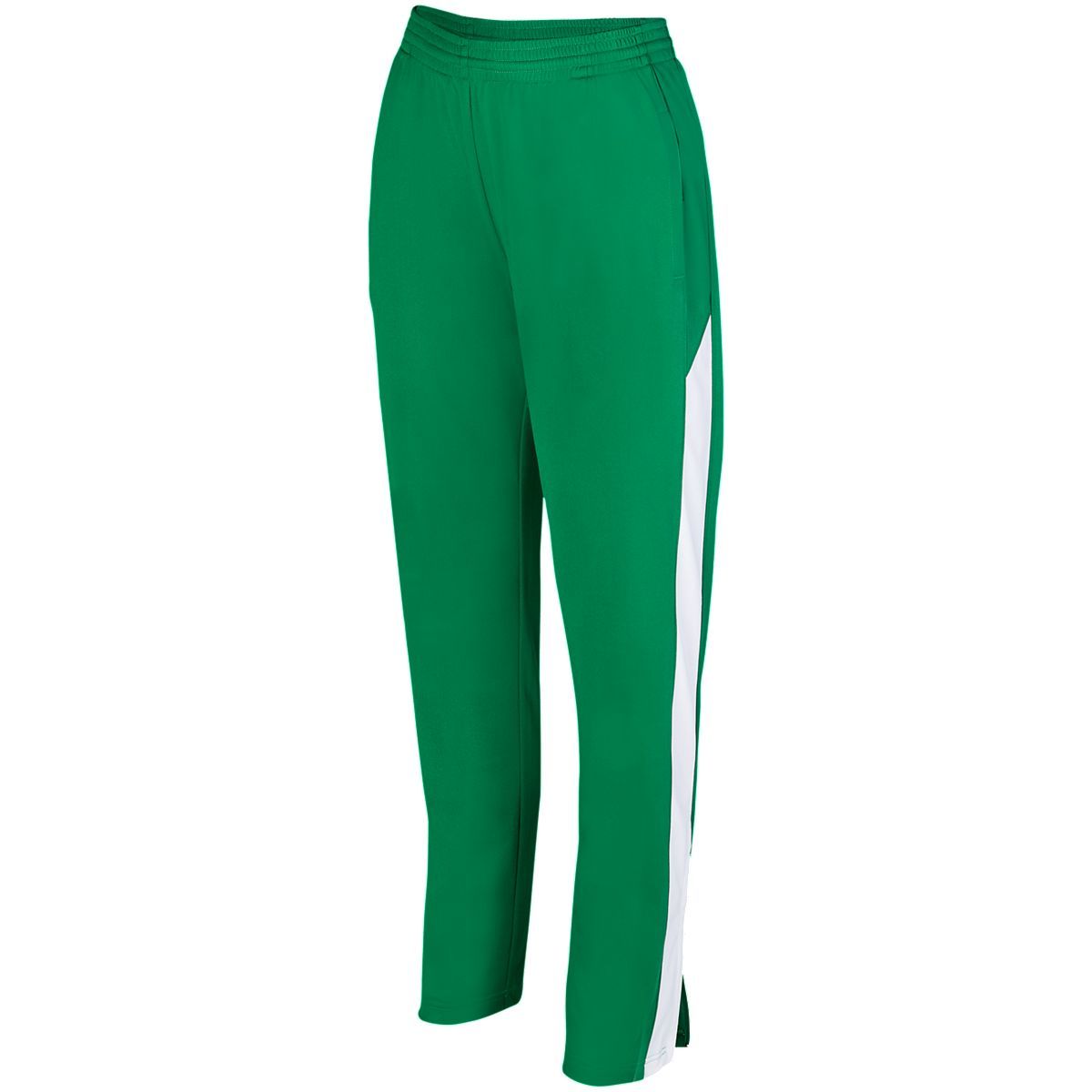 Augusta Sportswear Ladies Medalist Pant 2.0 in Kelly/White  -Part of the Ladies, Ladies-Pants, Pants, Augusta-Products product lines at KanaleyCreations.com