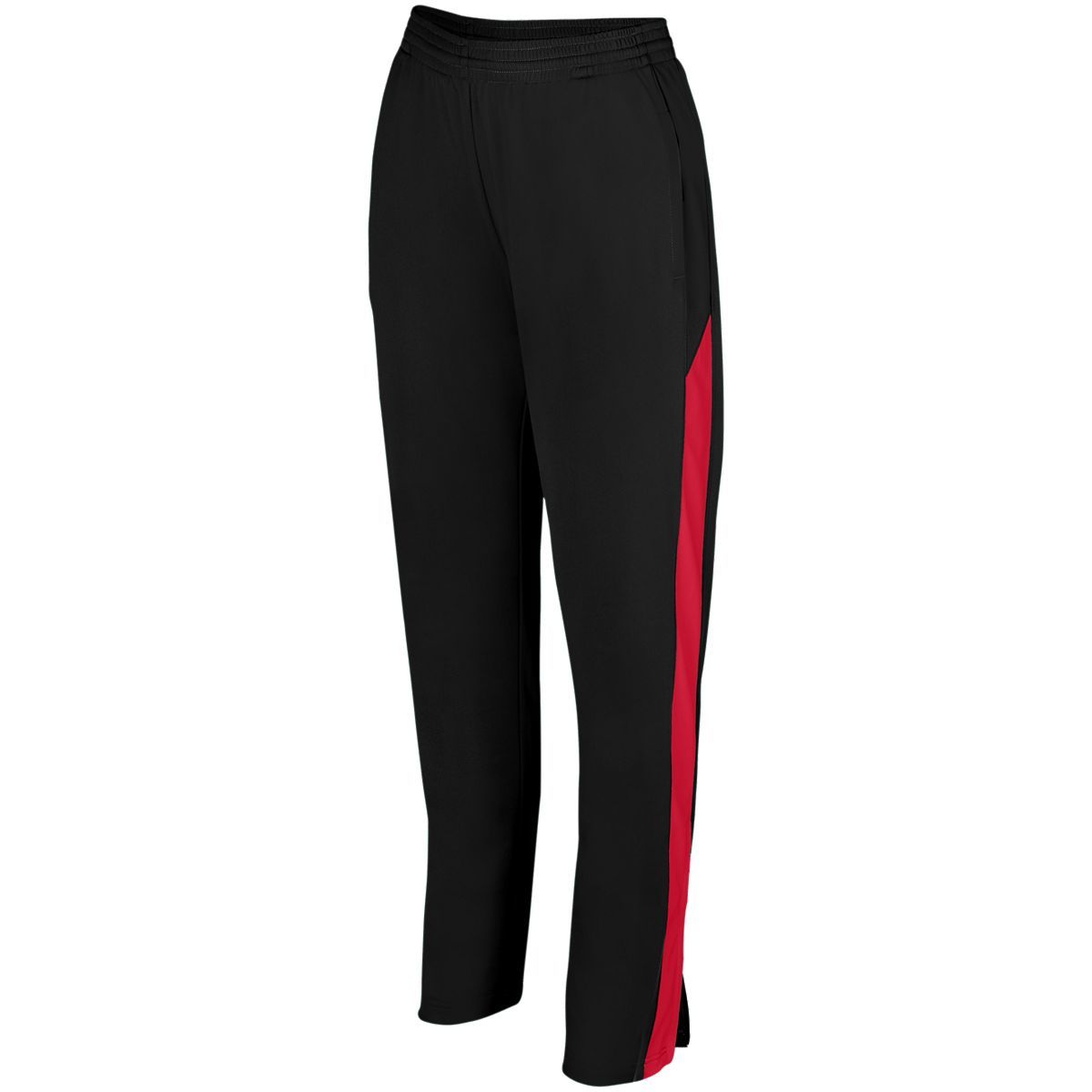 Augusta Sportswear Ladies Medalist Pant 2.0 in Black/Red  -Part of the Ladies, Ladies-Pants, Pants, Augusta-Products product lines at KanaleyCreations.com