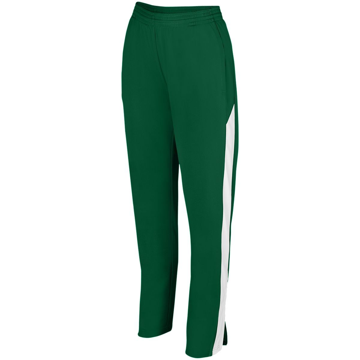 Augusta Sportswear Ladies Medalist Pant 2.0 in Dark Green/White  -Part of the Ladies, Ladies-Pants, Pants, Augusta-Products product lines at KanaleyCreations.com