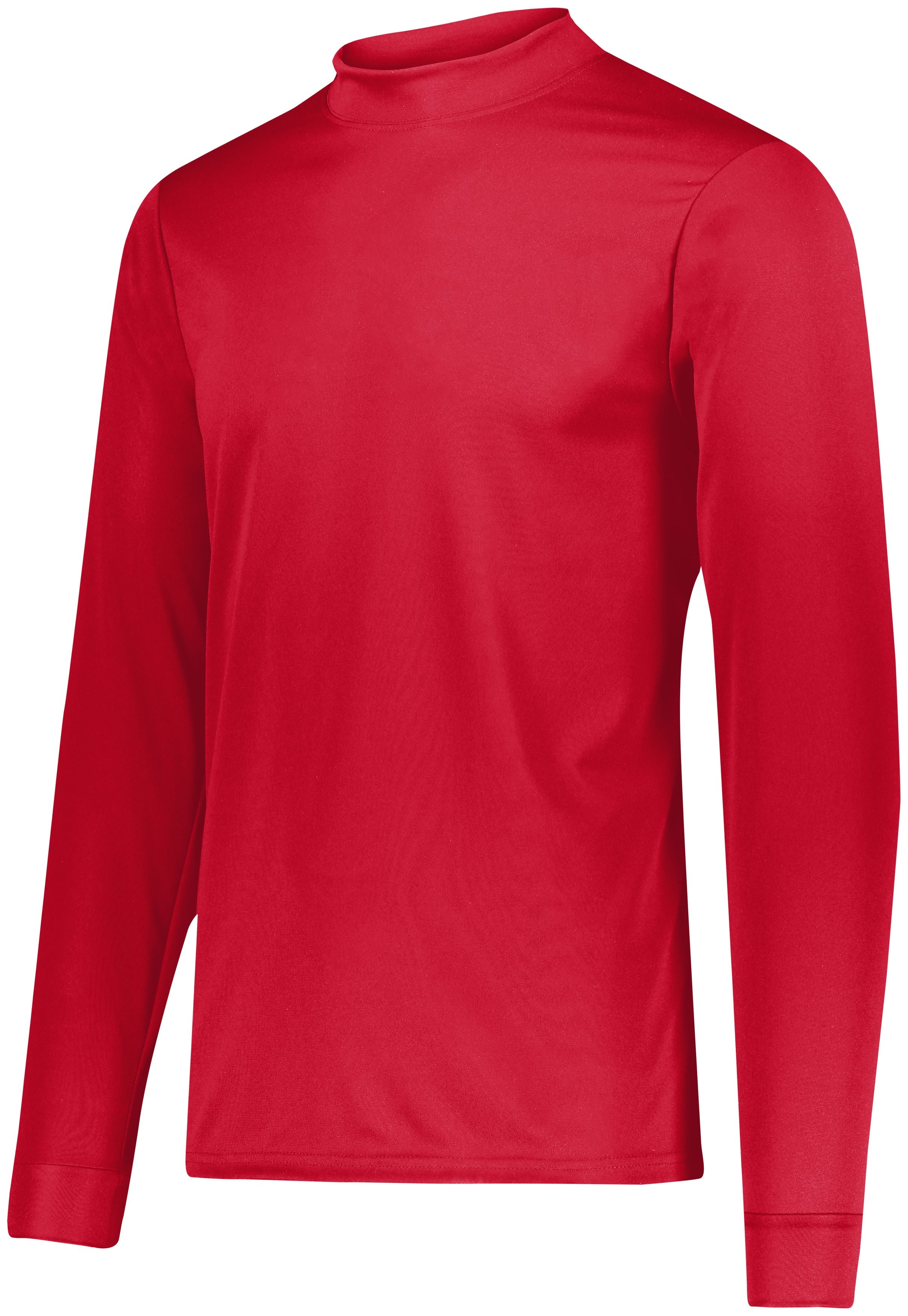 Augusta Sportswear Youth Wicking Mock Turtleneck in Red  -Part of the Youth, Augusta-Products, Tennis, Shirts product lines at KanaleyCreations.com