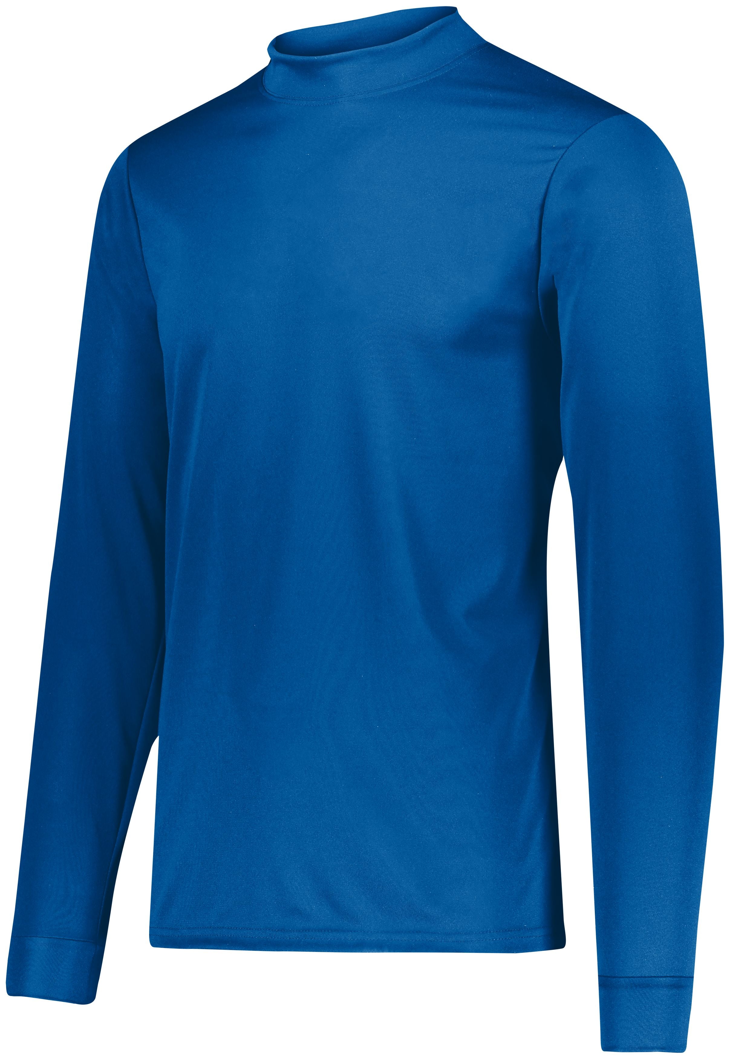 Augusta Sportswear Wicking Mock Turtleneck in Royal  -Part of the Adult, Augusta-Products, Tennis, Shirts product lines at KanaleyCreations.com
