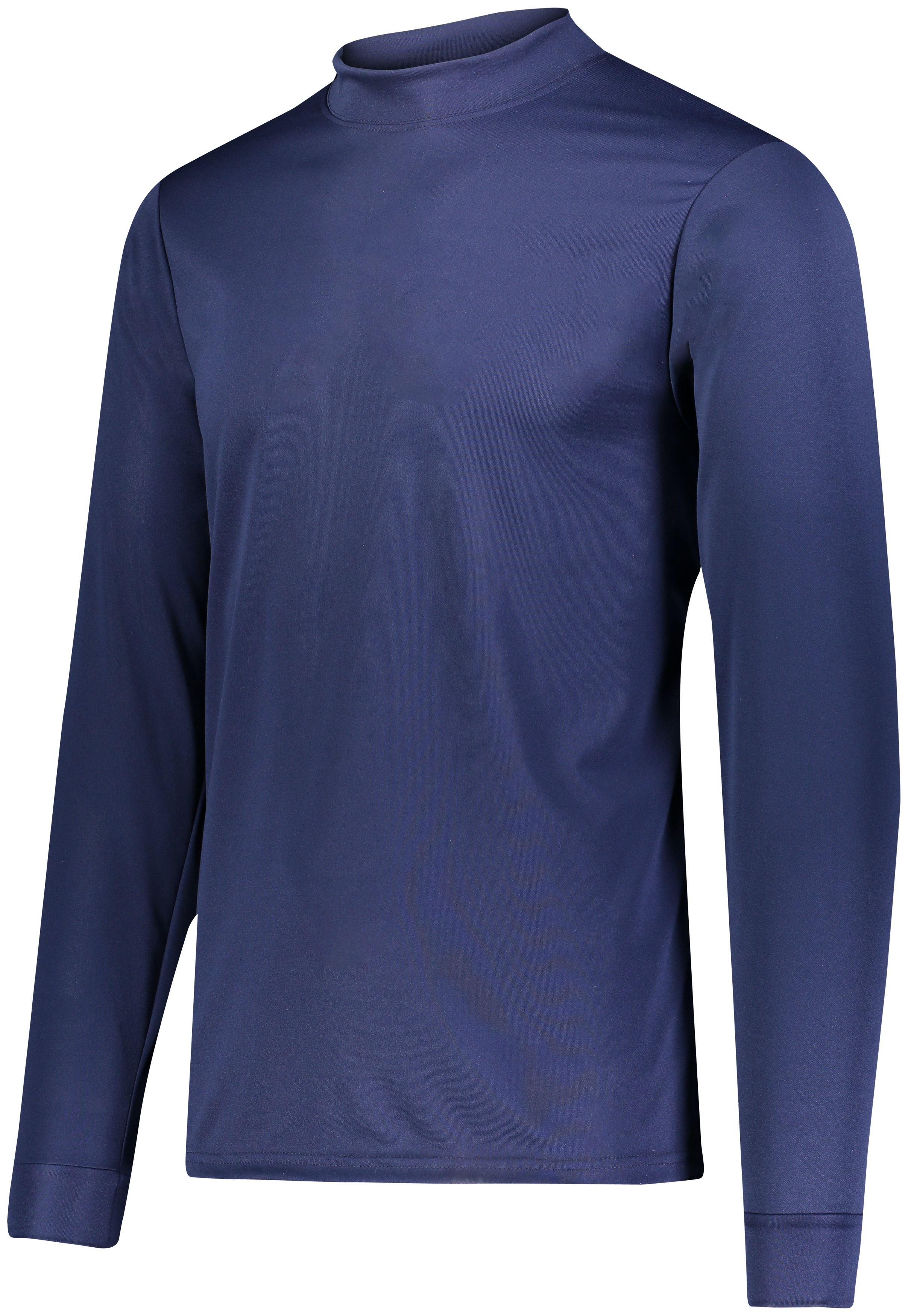 Augusta Sportswear Youth Wicking Mock Turtleneck in Navy  -Part of the Youth, Augusta-Products, Tennis, Shirts product lines at KanaleyCreations.com