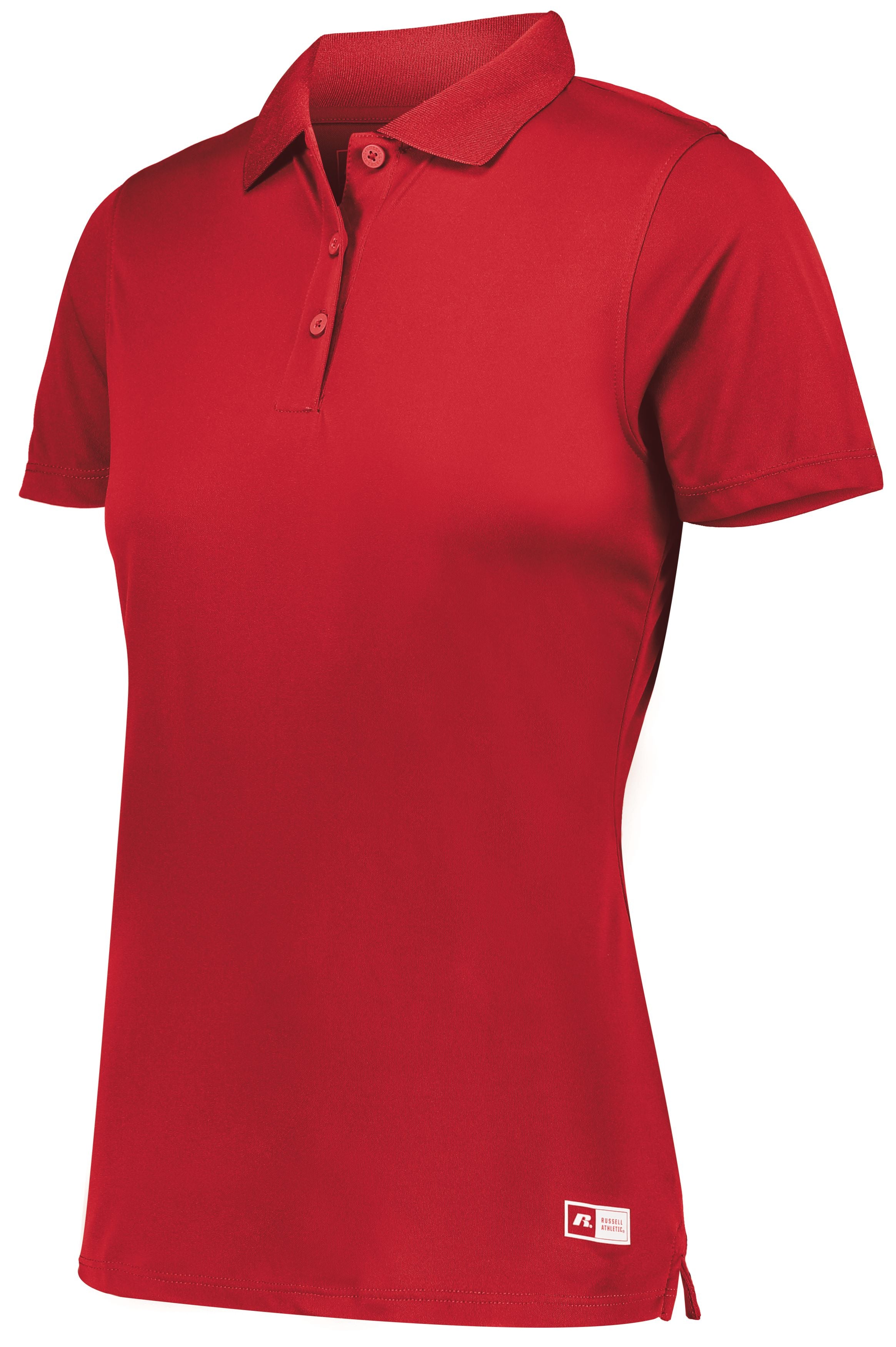 Russell Athletic Ladies Essential Polo in True Red  -Part of the Ladies, Ladies-Polo, Polos, Russell-Athletic-Products, Shirts, Corporate-Collection product lines at KanaleyCreations.com