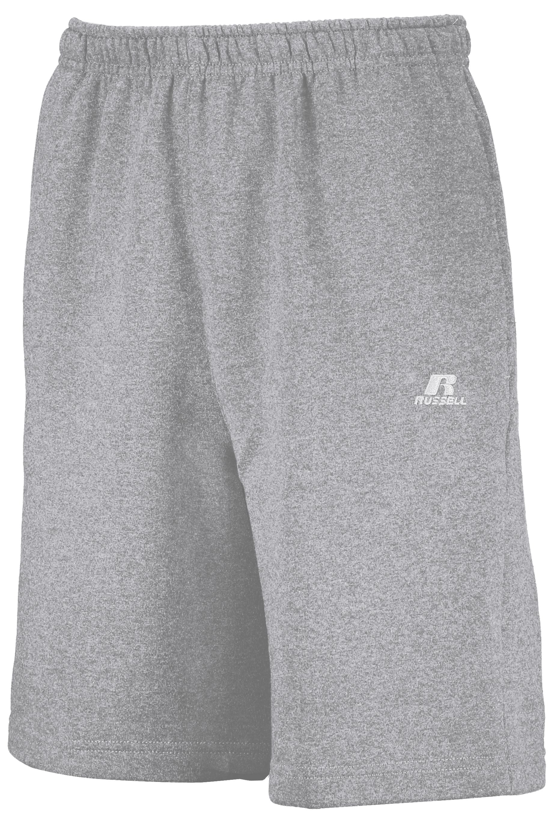 Russell Athletic Dri-Power Fleece Training Shorts With Pockets in Oxford  -Part of the Adult, Adult-Shorts, Russell-Athletic-Products product lines at KanaleyCreations.com