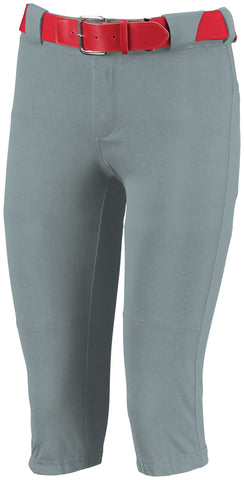 Russell Athletic Ladies Low Rise Knicker Length Pant in Baseball Grey  -Part of the Ladies, Softball, Russell-Athletic-Products product lines at KanaleyCreations.com