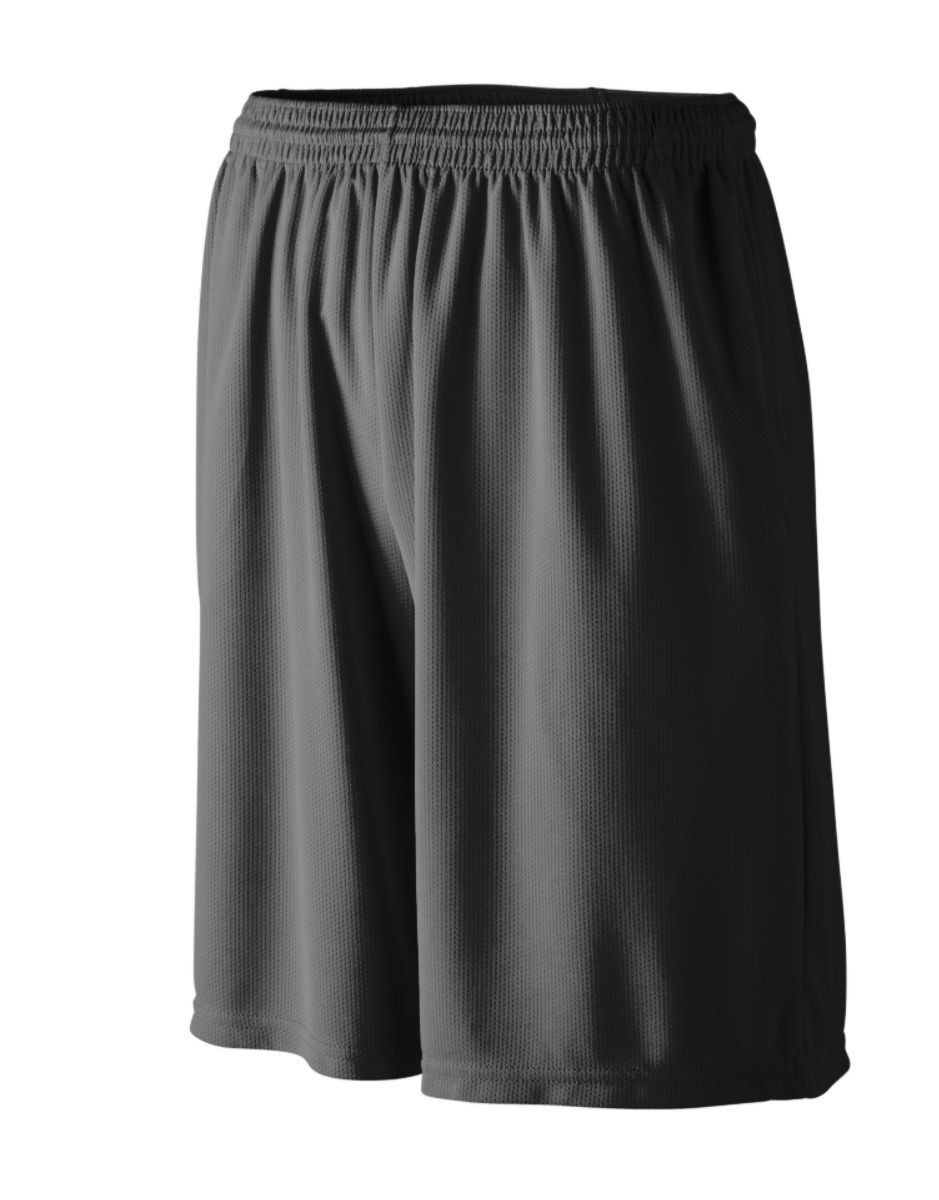 Augusta Sportswear Longer Length Wicking Shorts With Pockets