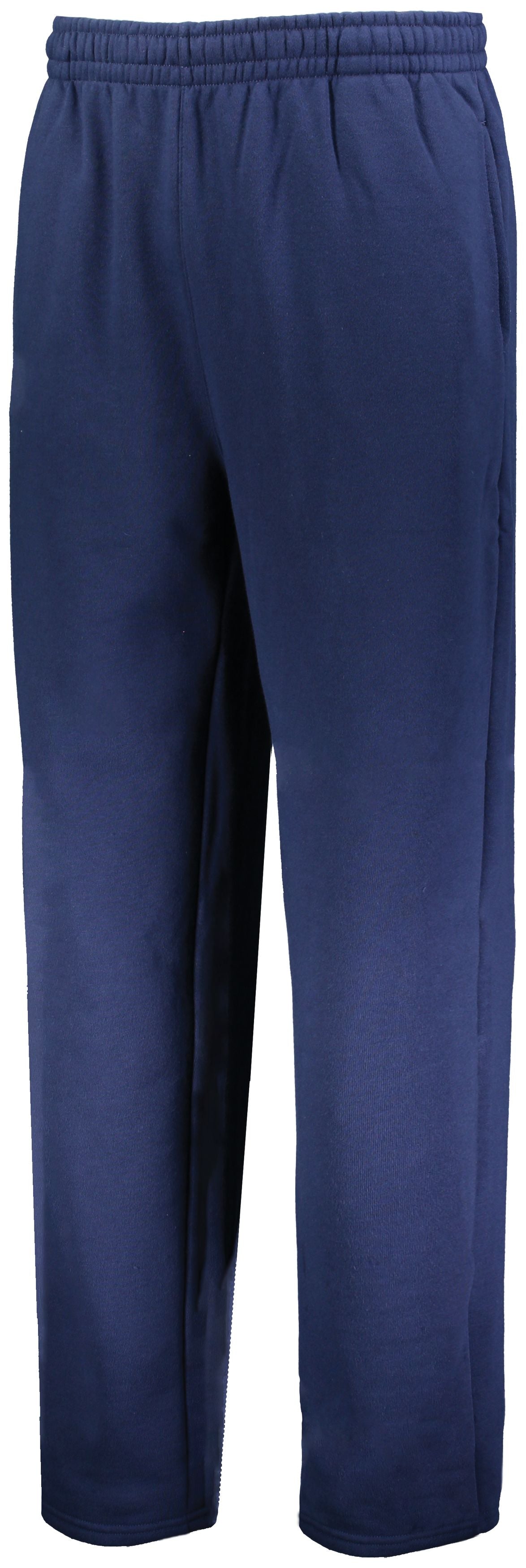 Russell Athletic 80/20 Open Bottom Sweatpant in Navy  -Part of the Adult, Adult-Pants, Pants, Russell-Athletic-Products product lines at KanaleyCreations.com