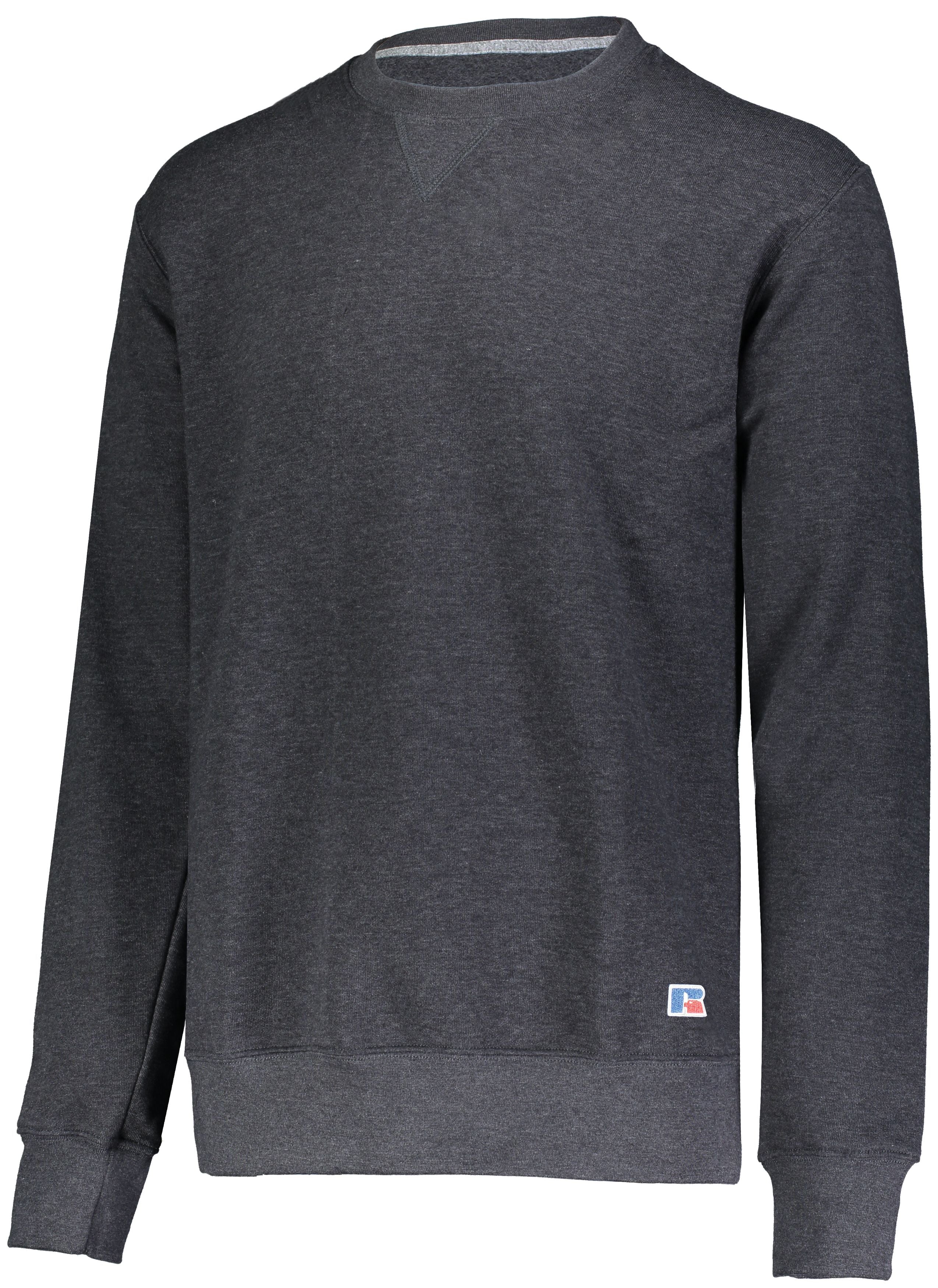 Russell Athletic 80/20 Fleece Crew in Charcoal Grey Heather  -Part of the Adult, Russell-Athletic-Products product lines at KanaleyCreations.com