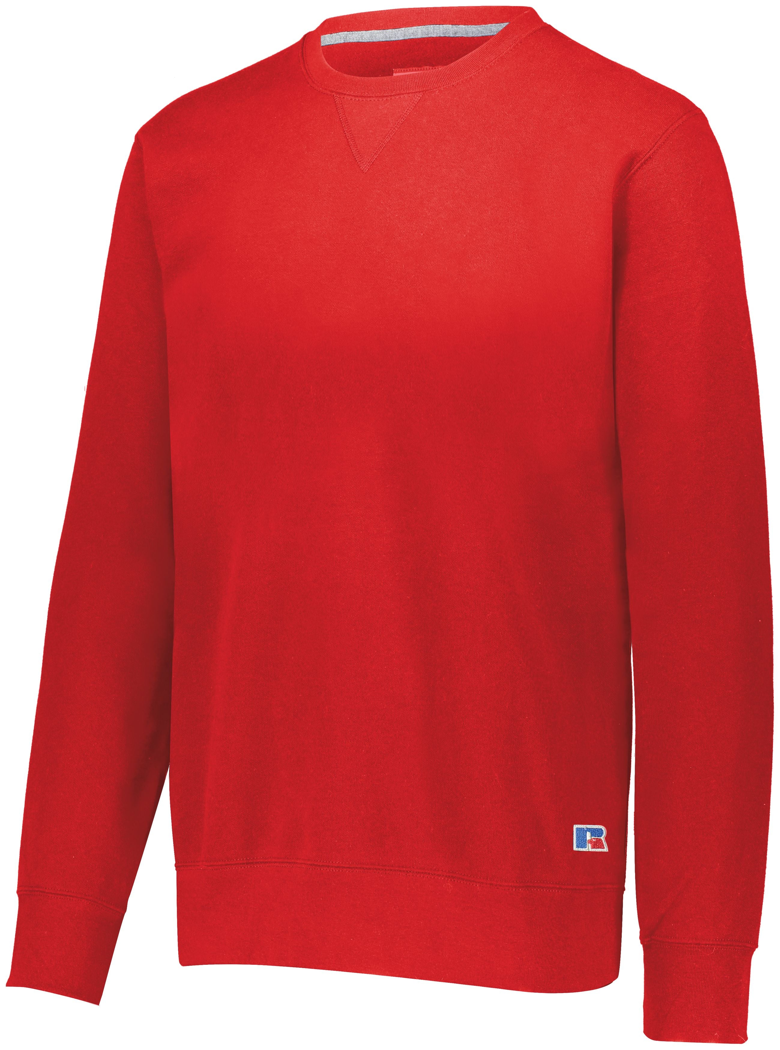 Russell Athletic 80/20 Fleece Crew in True Red  -Part of the Adult, Russell-Athletic-Products product lines at KanaleyCreations.com