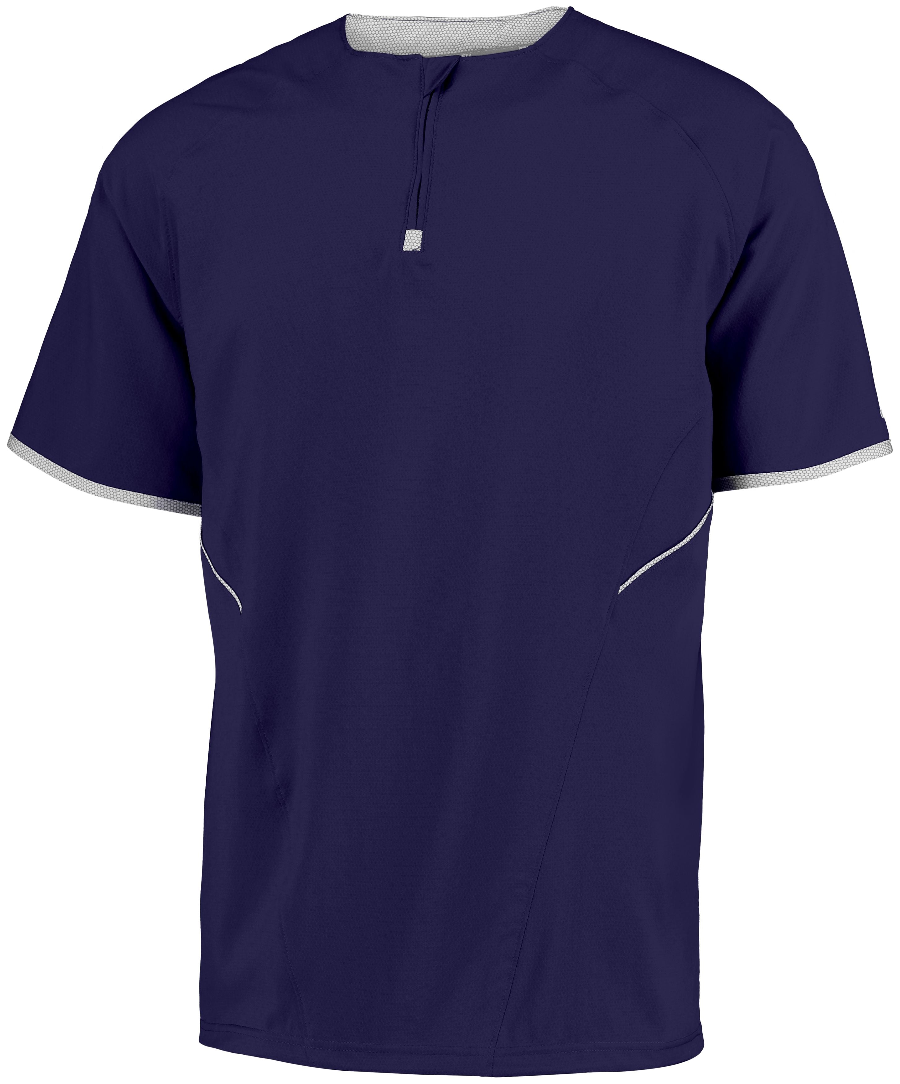 Russell Athletic Short Sleeve Pullover in Purple/White  -Part of the Adult, Baseball, Russell-Athletic-Products, Shirts, All-Sports, All-Sports-1 product lines at KanaleyCreations.com