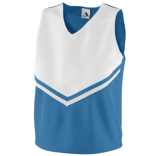 Augusta Sportswear Girls Pride Shell in Columbia Blue/White/White  -Part of the Girls, Augusta-Products, Cheer, Shirts product lines at KanaleyCreations.com