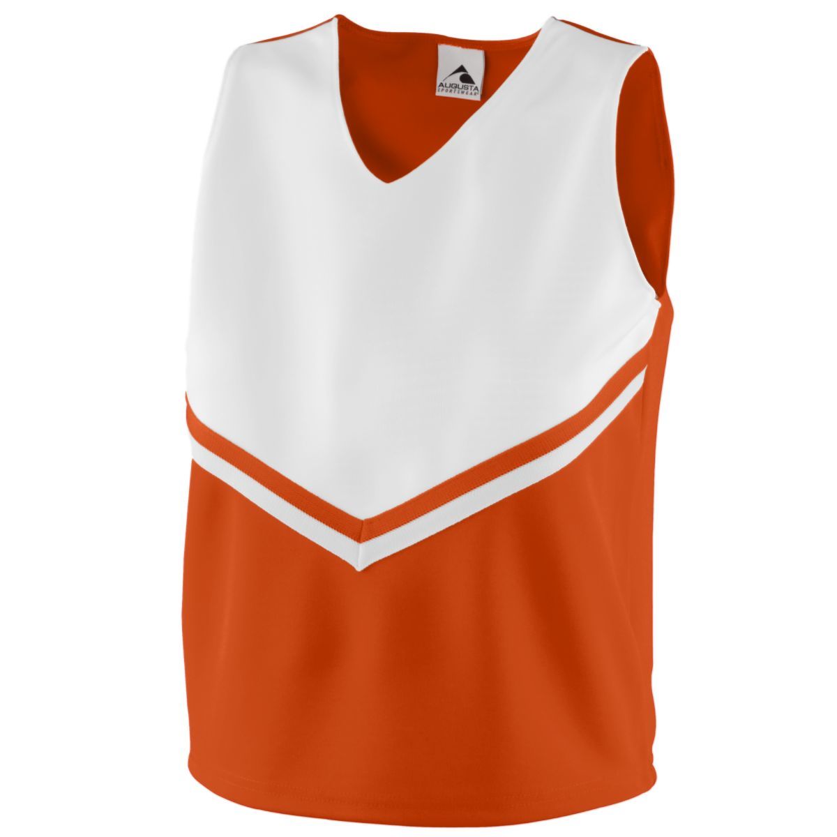 Augusta Sportswear Girls Pride Shell in Orange/White/White  -Part of the Girls, Augusta-Products, Cheer, Shirts product lines at KanaleyCreations.com