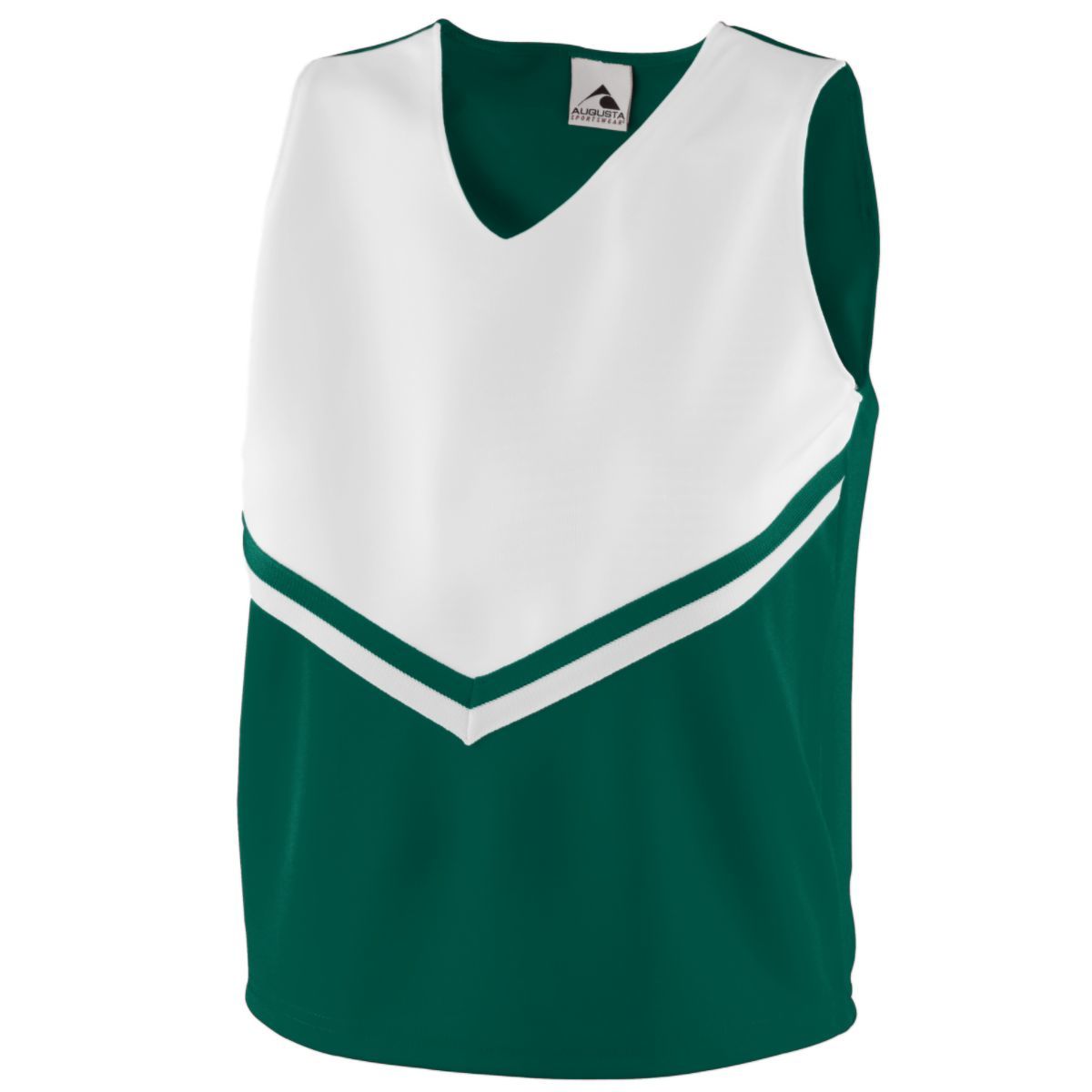 Augusta Sportswear Girls Pride Shell in Dark Green/White/White  -Part of the Girls, Augusta-Products, Cheer, Shirts product lines at KanaleyCreations.com
