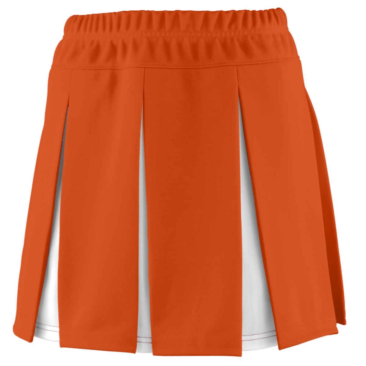 Augusta Sportswear Ladies Liberty Skirt in Orange/White  -Part of the Ladies, Augusta-Products, Cheer product lines at KanaleyCreations.com