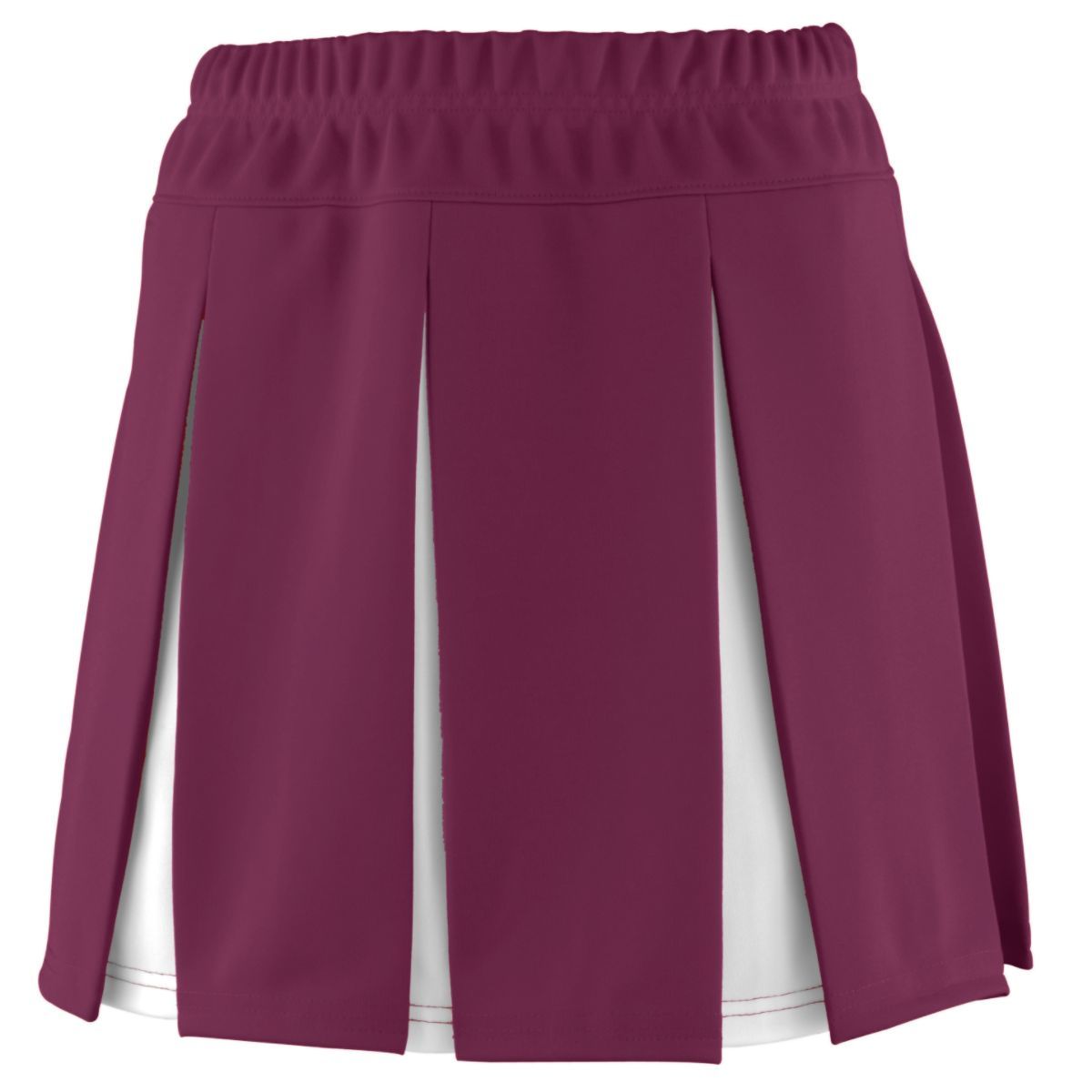 Augusta Sportswear Ladies Liberty Skirt in Maroon/White  -Part of the Ladies, Augusta-Products, Cheer product lines at KanaleyCreations.com