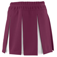 Augusta Sportswear Ladies Liberty Skirt in Maroon/White  -Part of the Ladies, Augusta-Products, Cheer product lines at KanaleyCreations.com