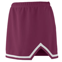 Augusta Sportswear Girls Energy Skirt in Maroon/White  -Part of the Girls, Augusta-Products, Cheer product lines at KanaleyCreations.com