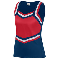 Augusta Sportswear Ladies Pike Shell in Navy/Red/White  -Part of the Ladies, Augusta-Products, Cheer, Shirts product lines at KanaleyCreations.com