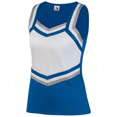 Augusta Sportswear Ladies Pike Shell in Royal/White/Metallic Silver  -Part of the Ladies, Augusta-Products, Cheer, Shirts product lines at KanaleyCreations.com
