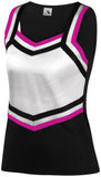 Augusta Sportswear Ladies Pike Shell in Black/White/Power Pink  -Part of the Ladies, Augusta-Products, Cheer, Shirts product lines at KanaleyCreations.com