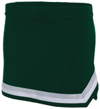 Augusta Sportswear Ladies Pike Skirt in Dark Green/White/Metallic Silver  -Part of the Ladies, Augusta-Products, Cheer product lines at KanaleyCreations.com