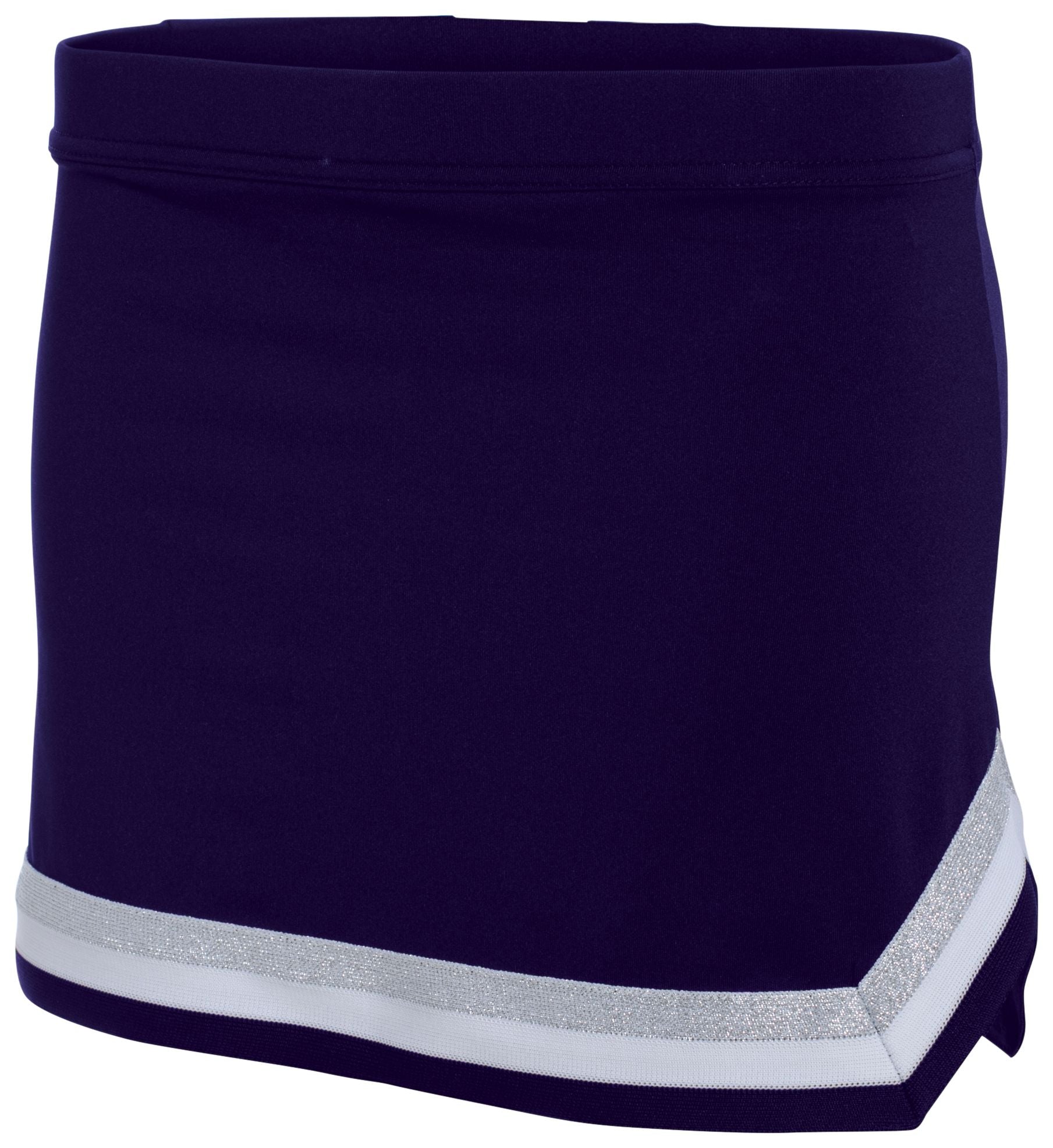 Augusta Sportswear Girls Pike Skirt in Purple/White/Metallic Silver  -Part of the Girls, Augusta-Products, Cheer product lines at KanaleyCreations.com