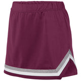 Augusta Sportswear Ladies Pike Skirt in Maroon/White/Metallic Silver  -Part of the Ladies, Augusta-Products, Cheer product lines at KanaleyCreations.com