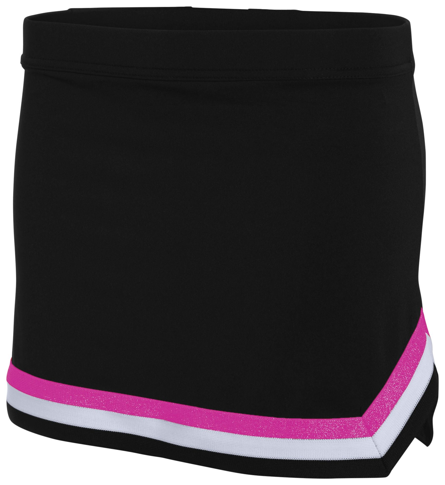 Augusta Sportswear Girls Pike Skirt in Black/White/Power Pink  -Part of the Girls, Augusta-Products, Cheer product lines at KanaleyCreations.com