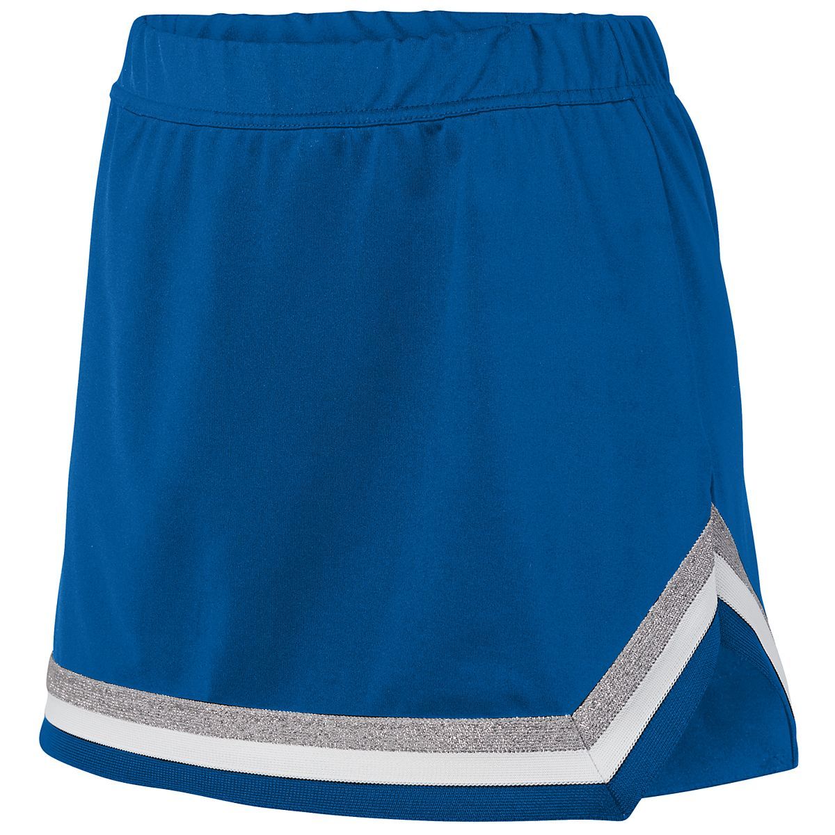 Augusta Sportswear Girls Pike Skirt in Royal/White/Metallic Silver  -Part of the Girls, Augusta-Products, Cheer product lines at KanaleyCreations.com