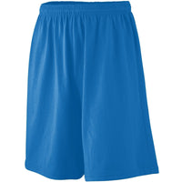 Augusta Sportswear Longer Length Jersey Shorts in Royal  -Part of the Adult, Adult-Shorts, Augusta-Products product lines at KanaleyCreations.com