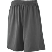 Augusta Sportswear Longer Length Jersey Shorts in Black  -Part of the Adult, Adult-Shorts, Augusta-Products product lines at KanaleyCreations.com