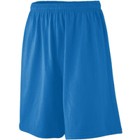 Augusta Sportswear Youth Longer Length Jersey Shorts in Royal  -Part of the Youth, Youth-Shorts, Augusta-Products product lines at KanaleyCreations.com