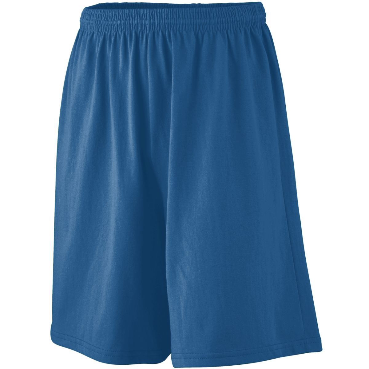 Augusta Sportswear Youth Longer Length Jersey Shorts in Navy  -Part of the Youth, Youth-Shorts, Augusta-Products product lines at KanaleyCreations.com