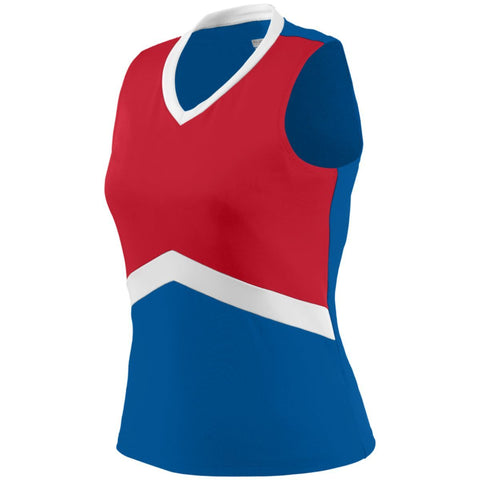 Augusta Sportswear Girls Cheer Flex Shell in Royal/Red/White  -Part of the Girls, Augusta-Products, Cheer, Shirts product lines at KanaleyCreations.com