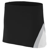 Augusta Sportswear Ladies Cheer Flex Skirt in Black/White/Metallic Silver  -Part of the Ladies, Augusta-Products, Cheer product lines at KanaleyCreations.com