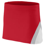 Augusta Sportswear Ladies Cheer Flex Skirt in Red/White/Metallic Silver  -Part of the Ladies, Augusta-Products, Cheer product lines at KanaleyCreations.com