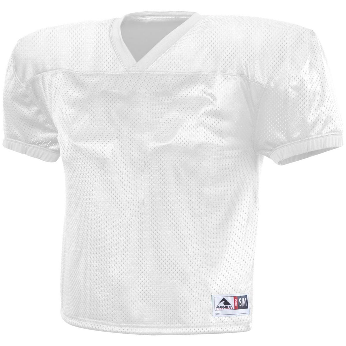 Augusta Sportswear Dash Practice Jersey in White  -Part of the Adult, Adult-Jersey, Augusta-Products, Football, Shirts, All-Sports, All-Sports-1 product lines at KanaleyCreations.com