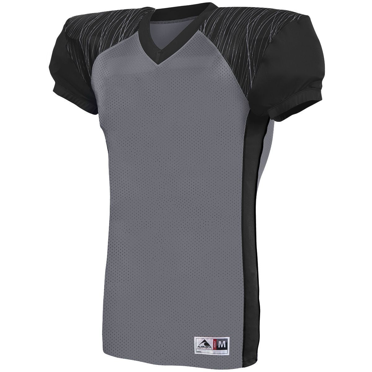 Augusta Sportswear Zone Play Jersey in Graphite/Black/Graphite Print  -Part of the Adult, Adult-Jersey, Augusta-Products, Football, Shirts, All-Sports, All-Sports-1 product lines at KanaleyCreations.com