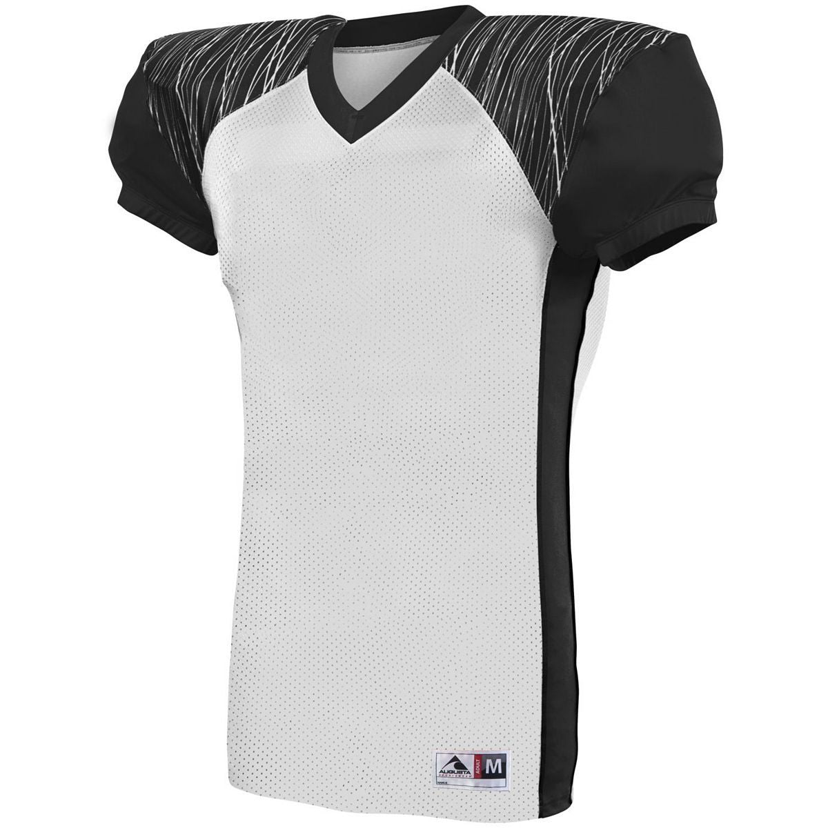 Augusta Sportswear Zone Play Jersey in White/Black/Graphite Print  -Part of the Adult, Adult-Jersey, Augusta-Products, Football, Shirts, All-Sports, All-Sports-1 product lines at KanaleyCreations.com