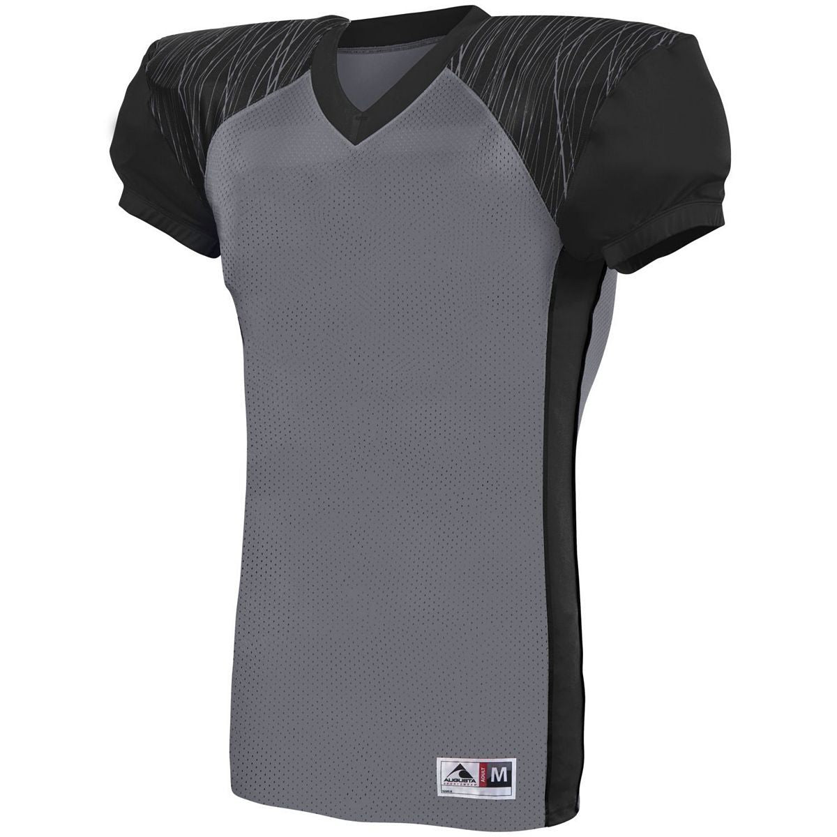 Augusta Sportswear Youth Zone Play Jersey in Graphite/Black/Graphite Print  -Part of the Youth, Youth-Jersey, Augusta-Products, Football, Shirts, All-Sports, All-Sports-1 product lines at KanaleyCreations.com