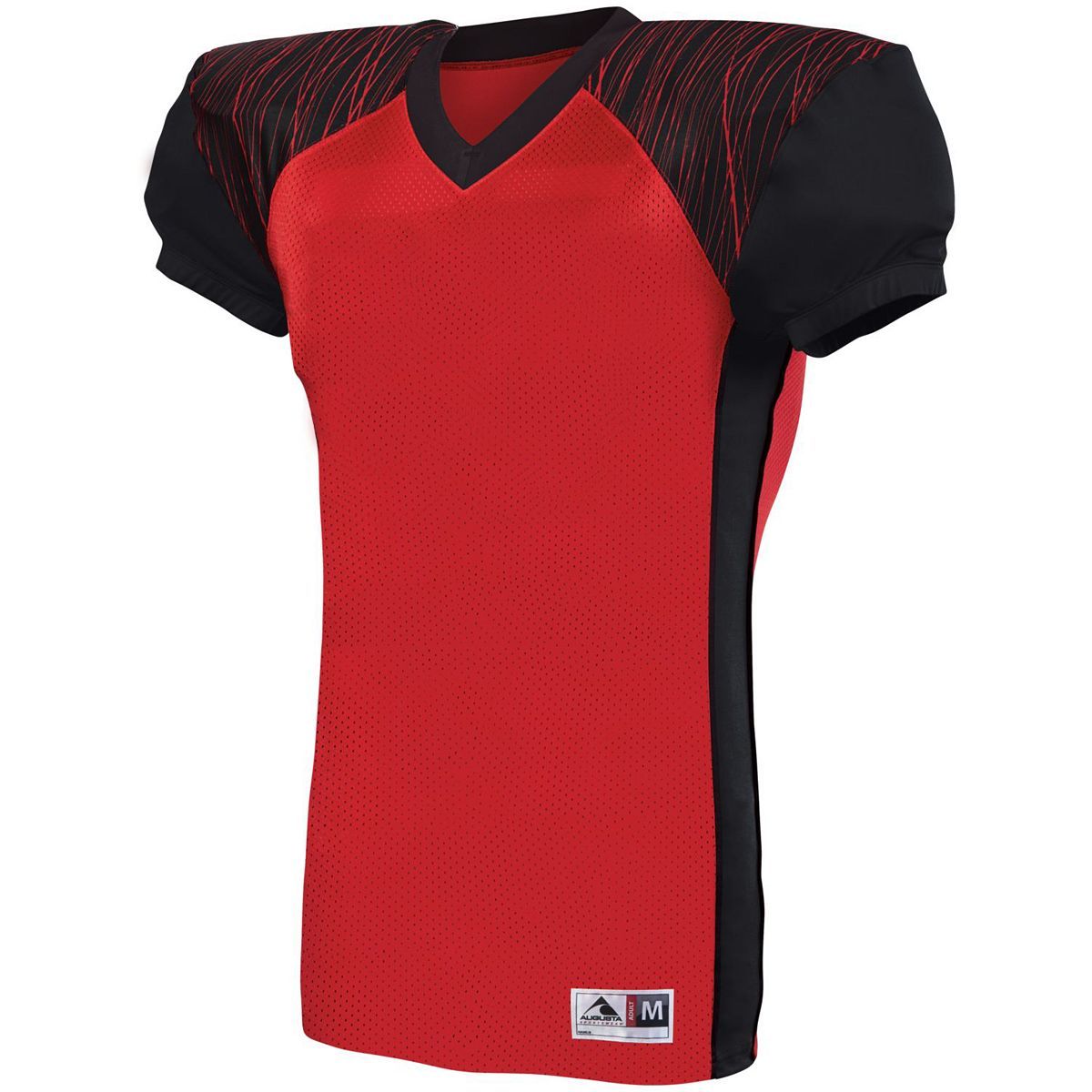 Augusta Sportswear Youth Zone Play Jersey in Red/Black/Red Print  -Part of the Youth, Youth-Jersey, Augusta-Products, Football, Shirts, All-Sports, All-Sports-1 product lines at KanaleyCreations.com