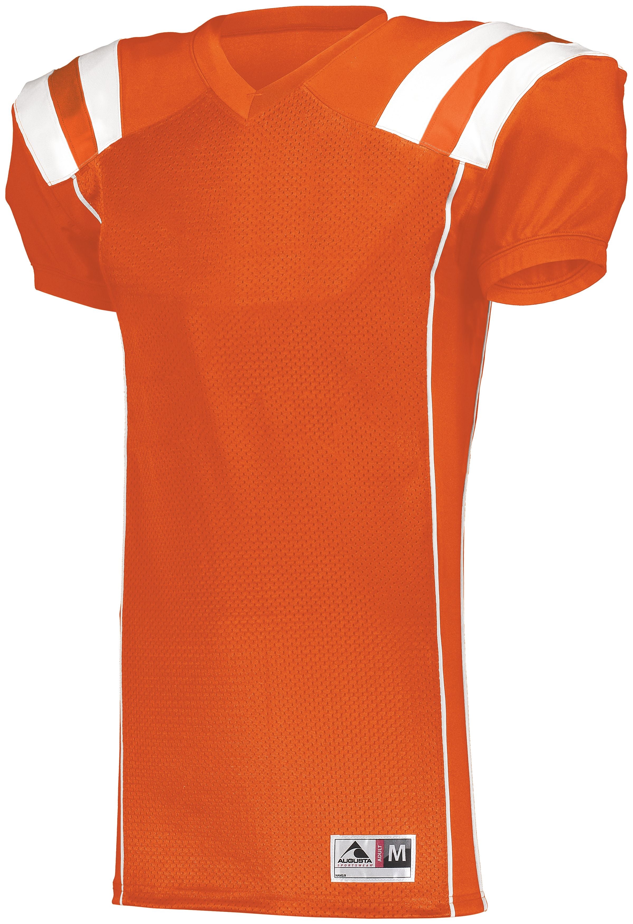Augusta Sportswear Youth Tform Football Jersey in Orange/White  -Part of the Youth, Youth-Jersey, Augusta-Products, Football, Shirts, All-Sports, All-Sports-1 product lines at KanaleyCreations.com